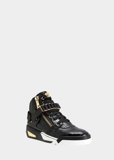 versace sneakers femme|Versace zipped high top sneakers.